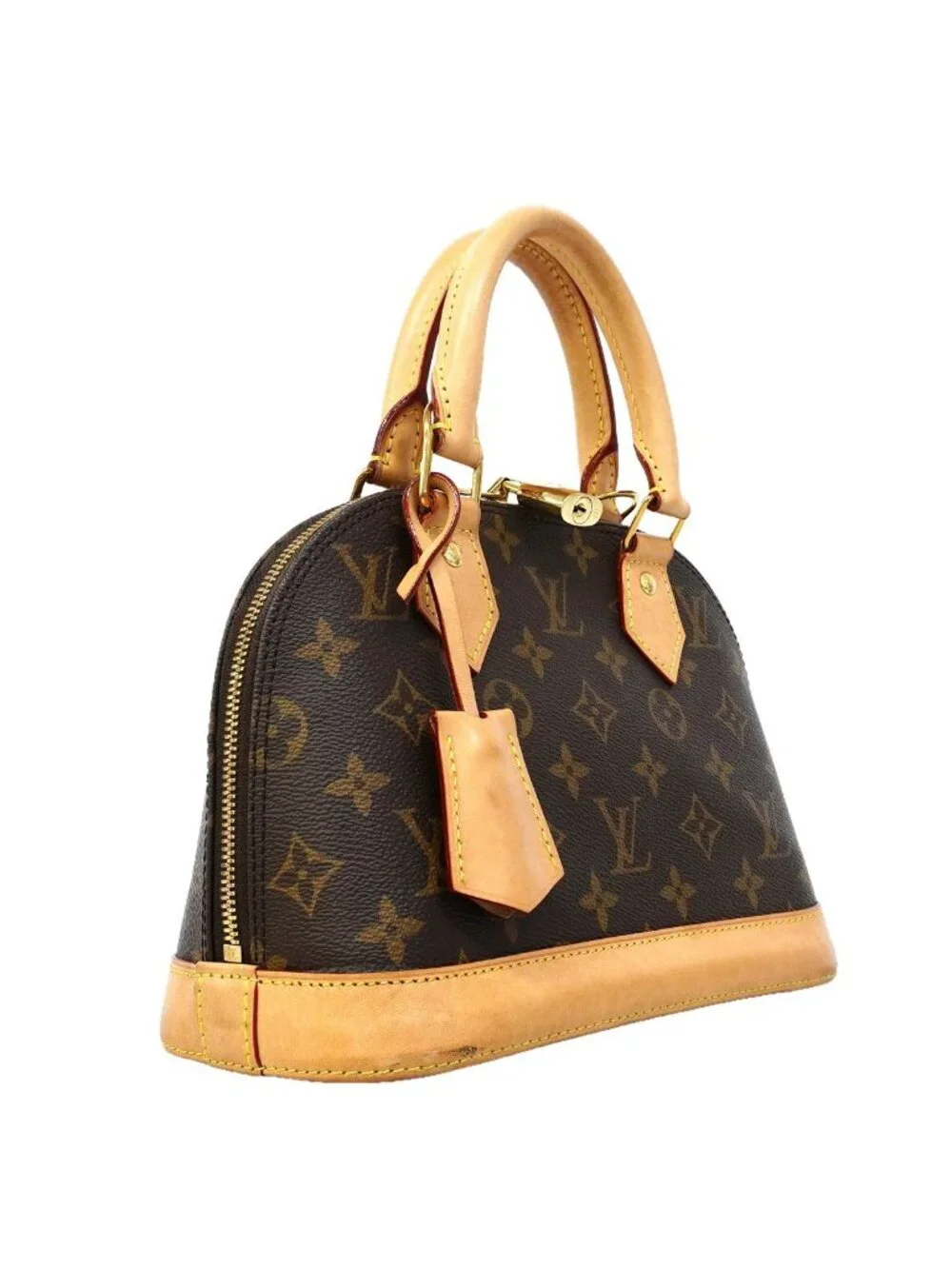 Louis Vuitton Handbag Monogram Alma BB Brown 2-Way
